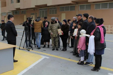 Bir qrup şəhid ailəsi və Qarabağ müharibəsi əlili mənzillə təmin edilib