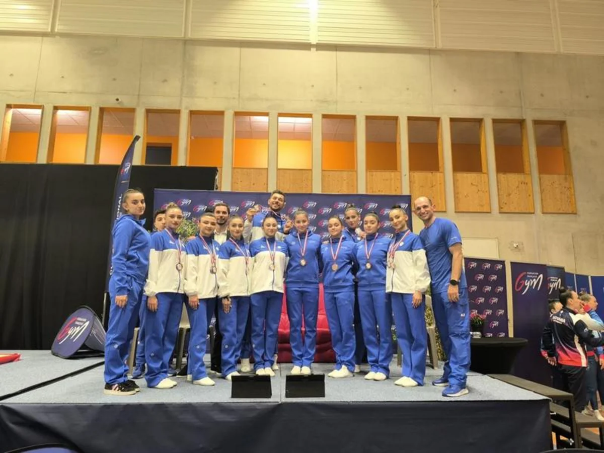 Azərbaycanın aerobika gimnastları Fransada medallar qazanıblar