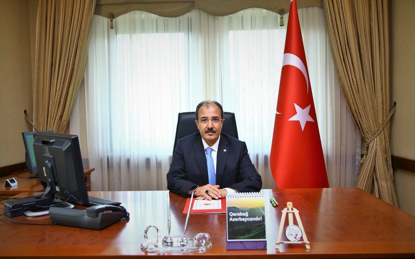 Türkiyə səfiri Zəfər Gününü şeirlə təbrik edib
