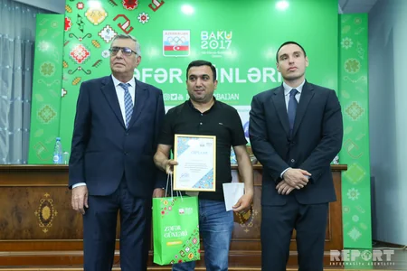 Report News Agency gets award for Baku 2017 Islamic Games