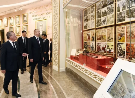 President Ilham Aliyev visits memorial complex People's memory’ in Ashgabat