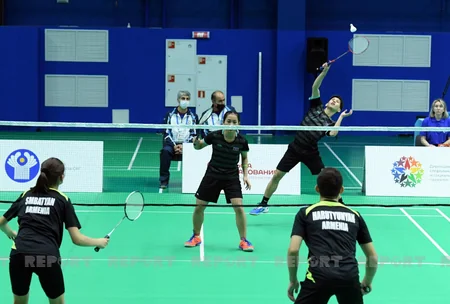MDB Oyunları: Azərbaycanın badminton millisi Ermənistana qalib gəlib