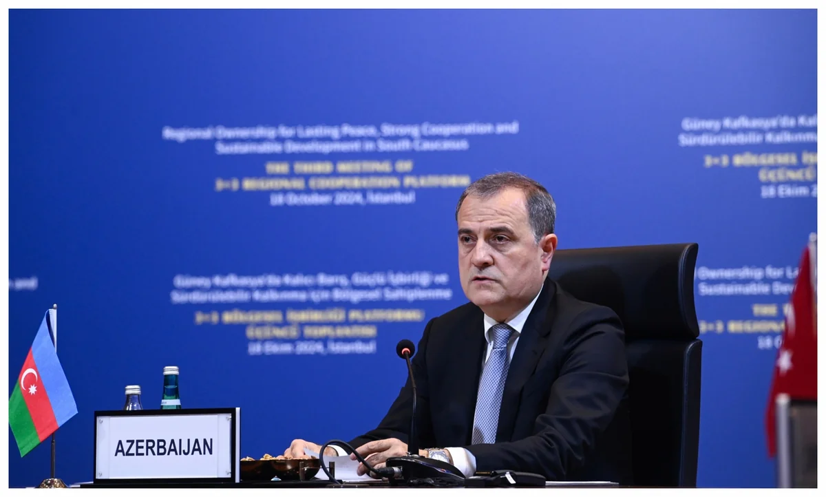 Ceyhun Bayramov “3+3” regional platformasının nazirlər toplantısında çıxış edib - YENİLƏNİB