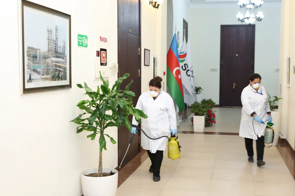 BANM koronavirus əleyhinə dezinfeksiya edildi