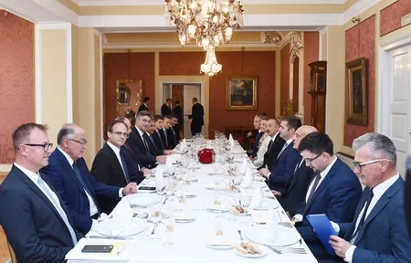 Azərbaycan Prezidenti Xorvatiyanın Baş naziri ilə işçi nahar edib