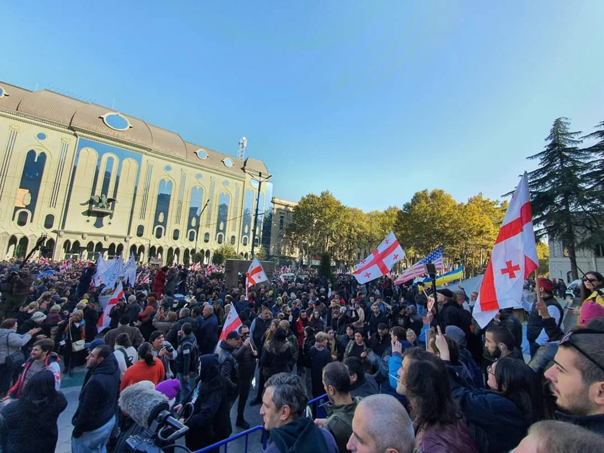 Gürcüstan DİN etirazçıları parlamenti bloklamağı dayandırmağa çağırıb