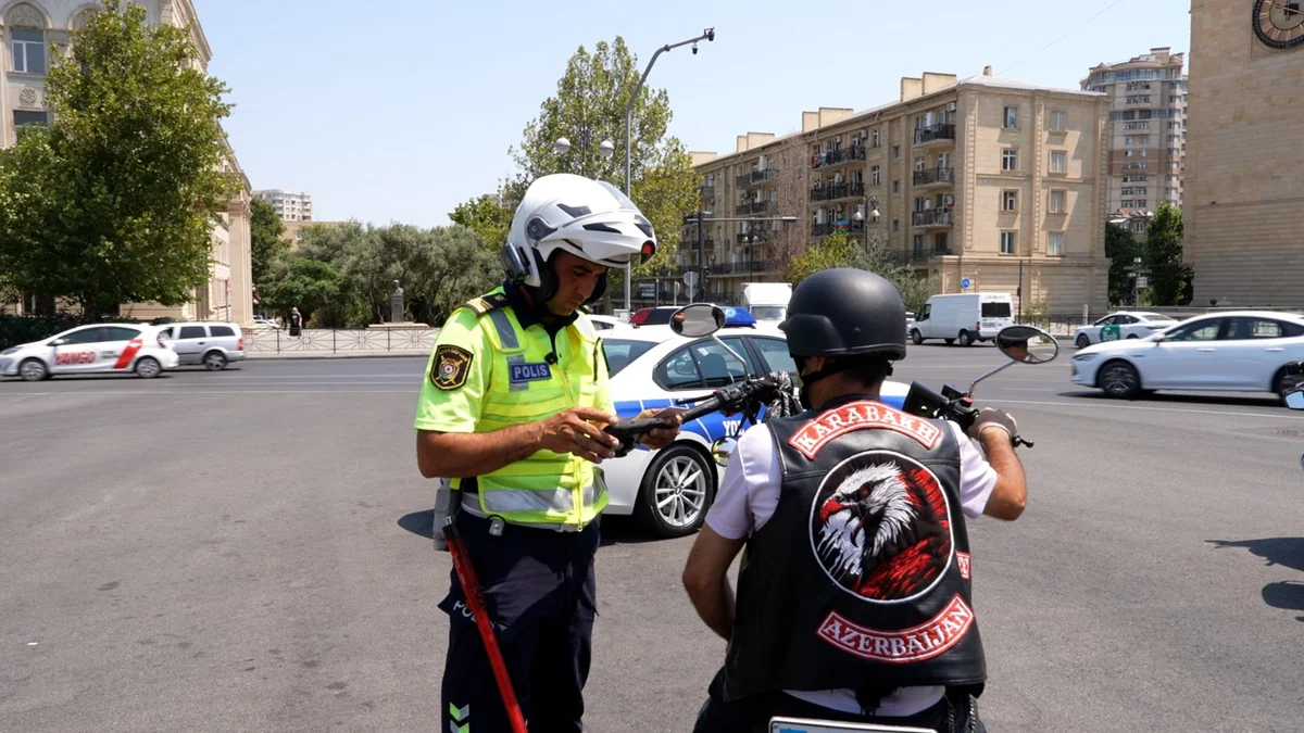 Bakıda təhlükəli manevrlər edən motosiklet sürücüləri müəyyən olunub