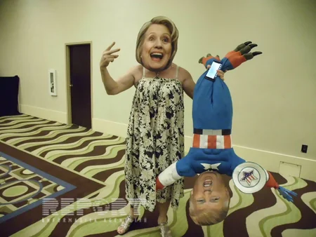 Headquarters of Democrats and Republicans wait for results of presidential election  VIDEO - PHOTO REPORT