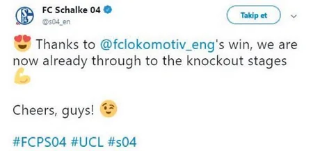 Lokomotiv klubu Qalatasarayı yendikdən sonra sosial şəbəkə vasitəsilə Şalkeyə sövdələşmə təklif edib
