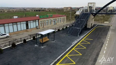 Bakı-Şamaxı-Yevlax avtomobil yolunda daha bir piyada keçidi istifadəyə verilib