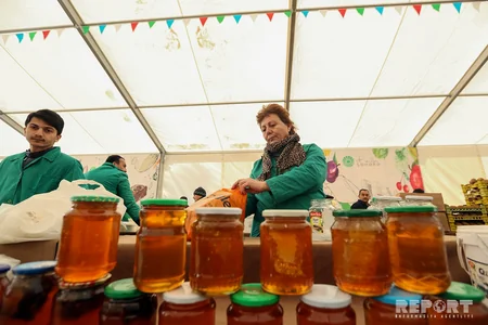 Eldar Əzizov Novruz yarmarkasında olub - FOTO