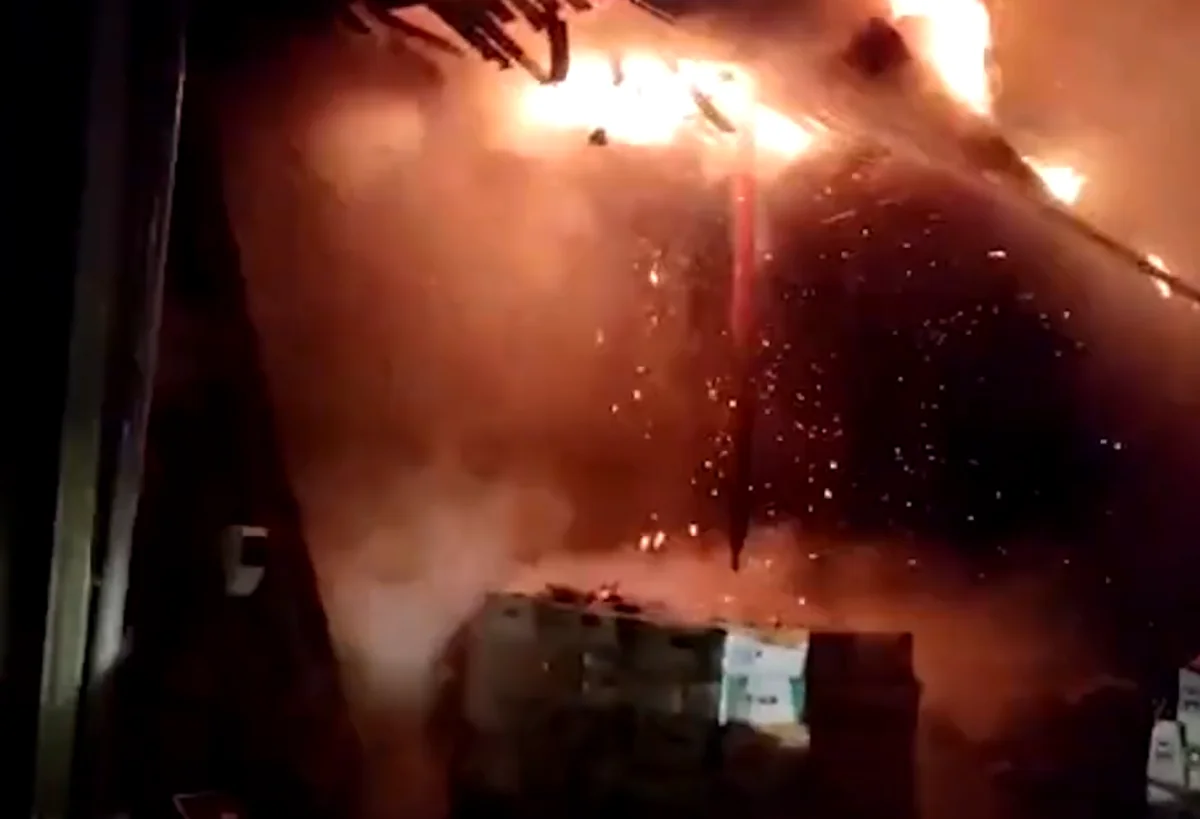 Bakı-Sumqayıt şosesində yanğın olub