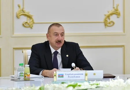 Prezident İlham Əliyev Aşqabadda MDB Dövlət Başçıları Şurasının iclasında çıxış edib - YENİLƏNİB-3 - FOTO