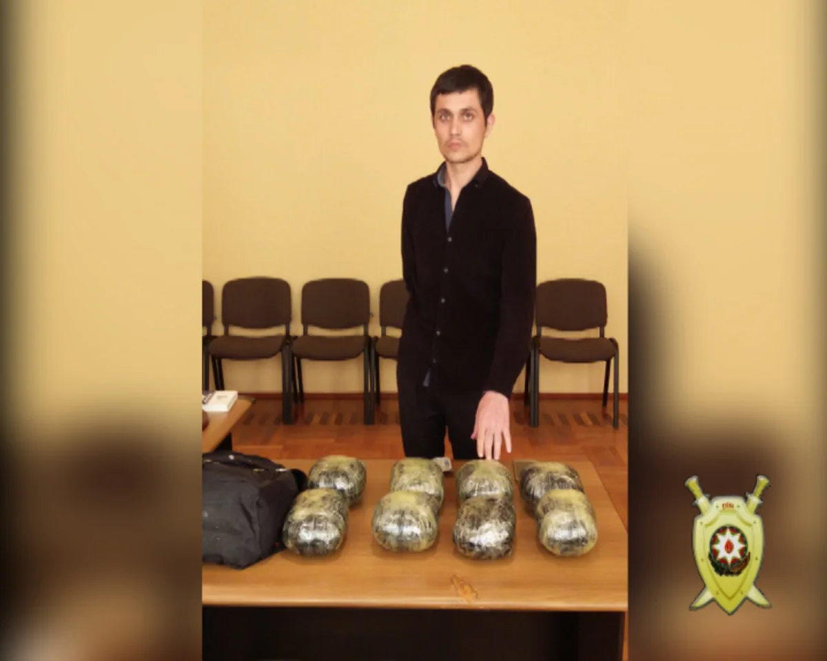 Azərbaycana satış məqsədilə 40 min dollarlıq tiryək gətirən şəxs saxlanılıb