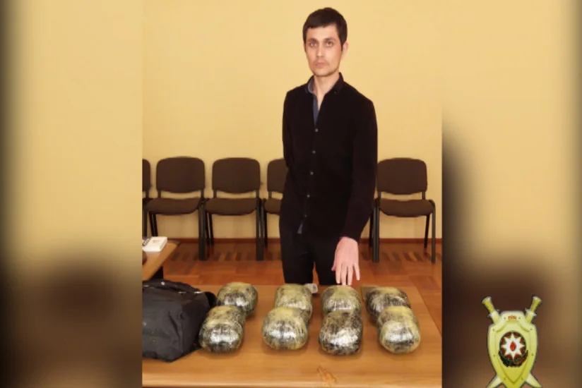 Azərbaycana satış məqsədilə 40 min dollarlıq tiryək gətirən şəxs saxlanılıb