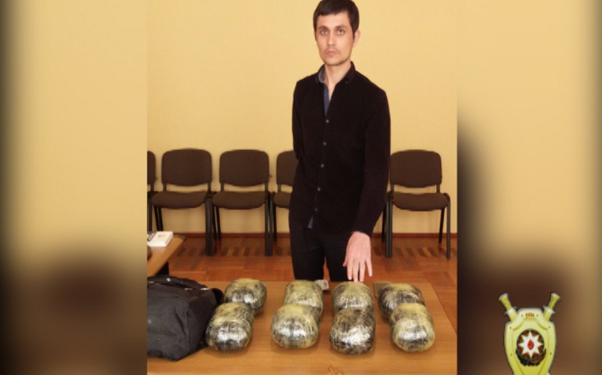 Azərbaycana satış məqsədilə 40 min dollarlıq tiryək gətirən şəxs saxlanılıb