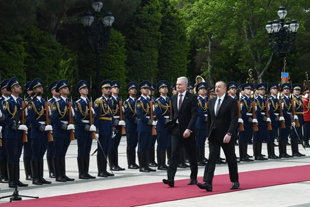 Official welcoming ceremony for Lithuanian President held in Baku