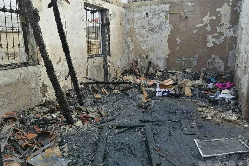 Bakıda evin talandıqdan sonra yandırılması ilə bağlı cinayət işi başlanılıb