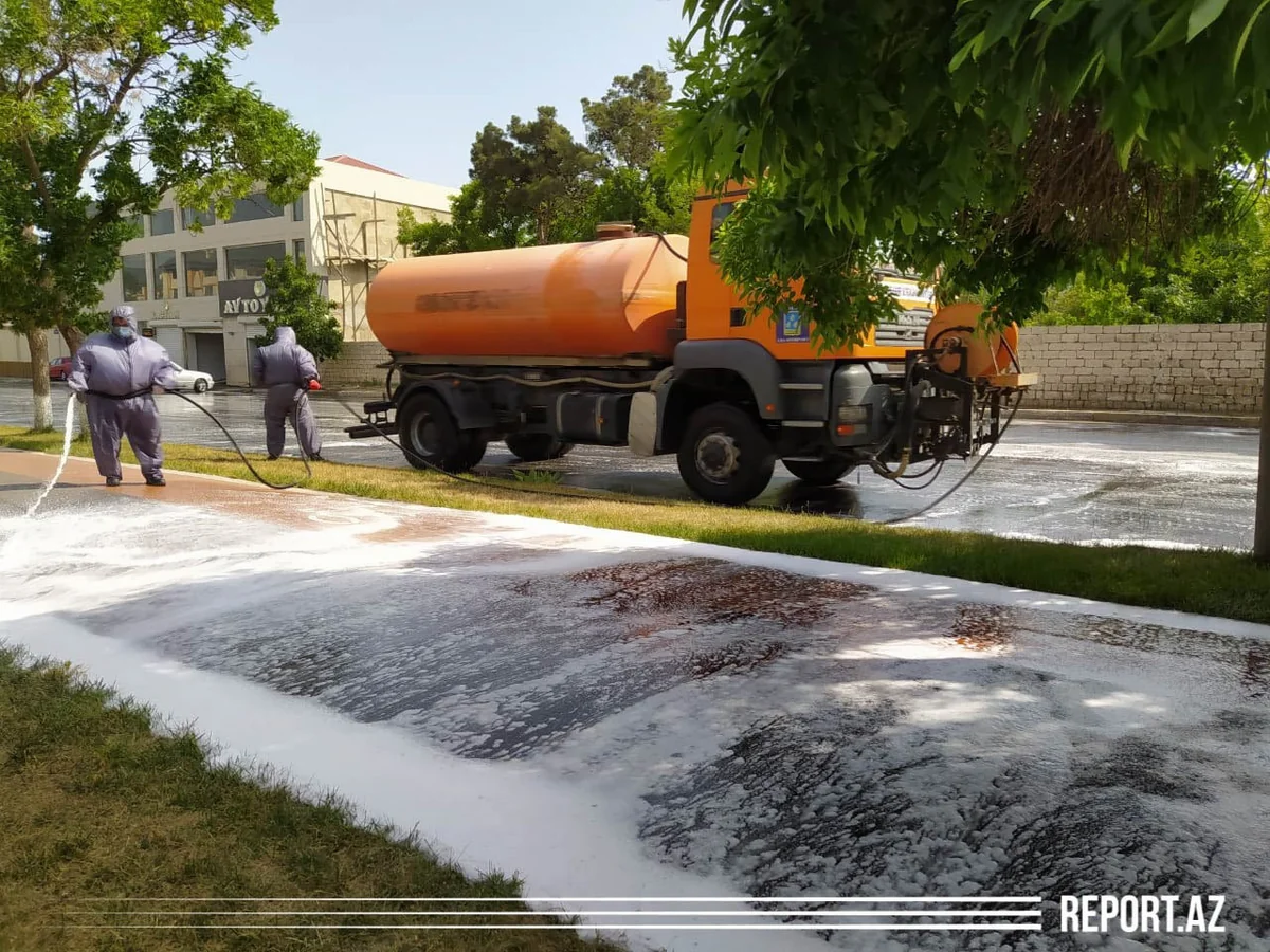 Bakıda növbəti gücləndirilmiş dezinfeksiya işləri aparılır