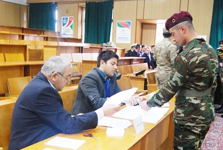 DTX-nin hərbi qulluqçuları Prezident seçkilərində fəal iştirak edirlər