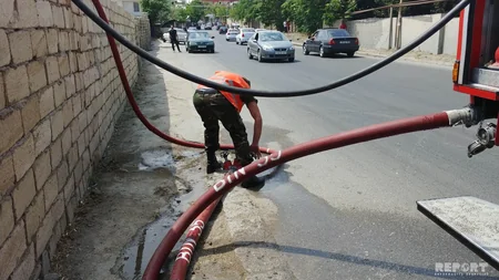 Bakıda daha bir yanğın olub - FOTO