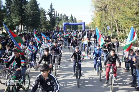 Cəlilabad və Biləsuvarda Dövlət Bayrağı gününə həsr olunmuş tədbir keçirilib - FOTO