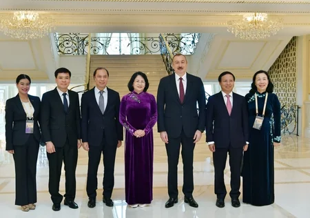 President Ilham Aliyev received vice president of Vietnam