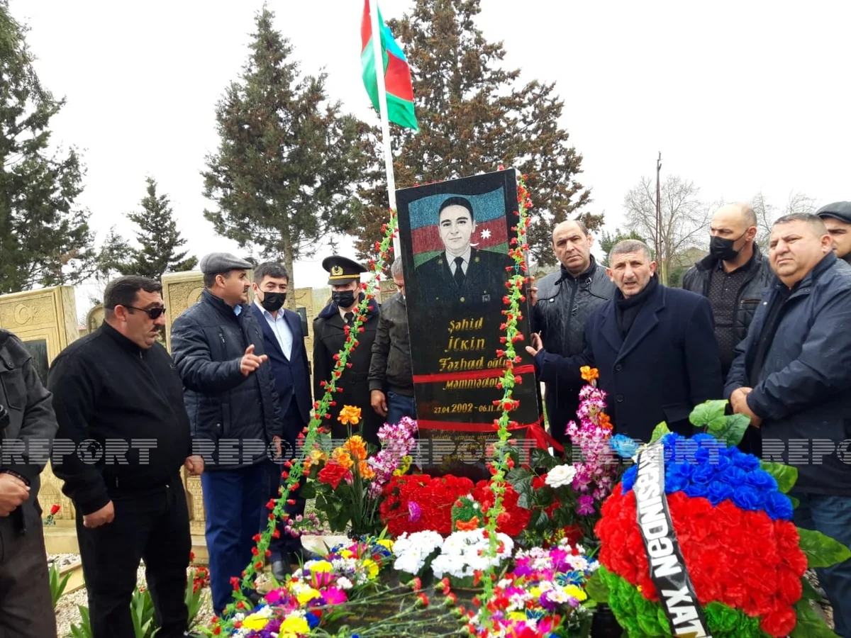 Biləsuvarda Vətən müharibəsi şəhidi İlkin Məmmədovun 19 yaşı qeyd edilib