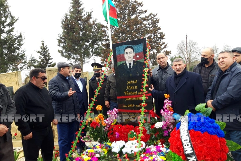 Biləsuvarda Vətən müharibəsi şəhidi İlkin Məmmədovun 19 yaşı qeyd edilib