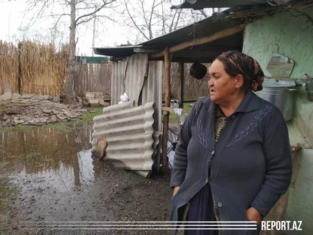 Bərdədə məcburi köçkünlərin evlərini su basıb - VİDEOREPORTAJ