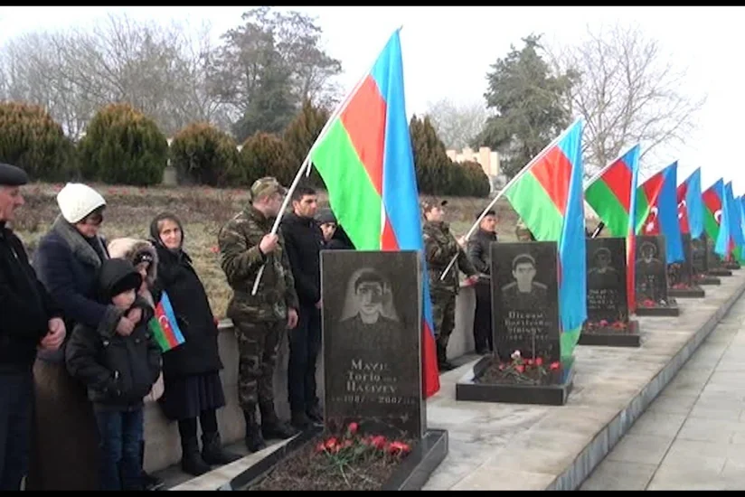 В Исмаиллинском районе прошло шествие в связи с годовщиной трагедии 20 Января - ВИДЕО