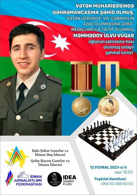 Quba şəhidinin xatirəsinə turnir keçiriləcək