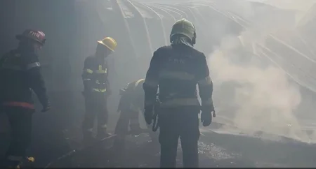 Kürdəxanıda obyektdəki yanğın söndürülüb - YENİLƏNİB-2
