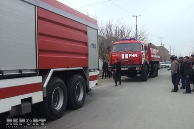 Salyanda fərdi yaşayış evində yanğın olub