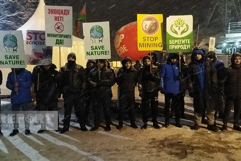 Акция протеста на дороге Ханкенди-Лачын продолжается 29-й день