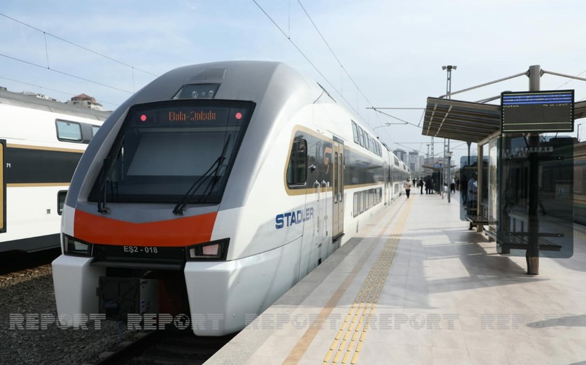Azərbaycanda dəmir yolu nəqliyyatı ilə sərnişindaşıma 57 % artıb