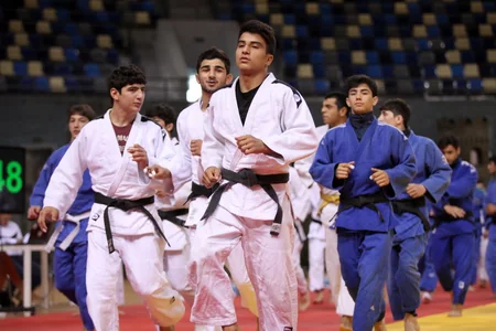 İlham Zəkiyev Azərbaycan cüdo millisi ilə birgə məşqə çıxıb