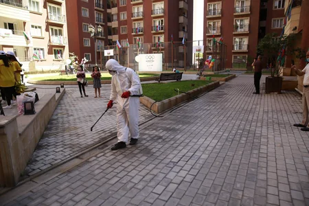 Azərbaycanın tanınmış idmançısı Olimpiya günündə iştirak edib