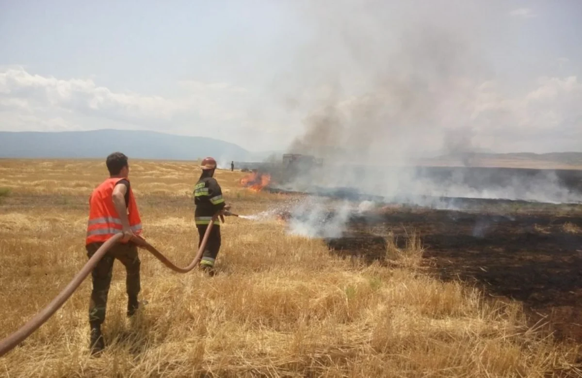 Şabrandakı yanğın söndürülüb