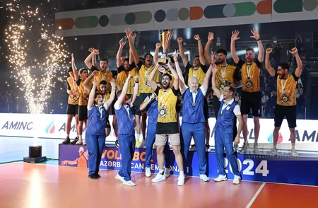 Voleybol üzrə Azərbaycan çempionatının qalibləri mükafatlandırılıb