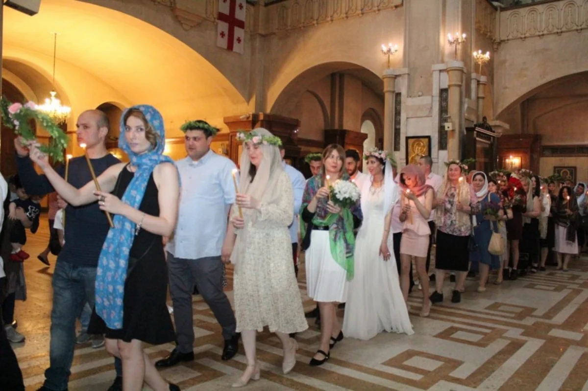 Gürcüstanda kütləvi nikah mərasimi keçirilib