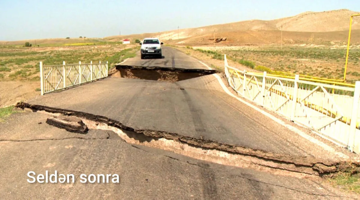 Naxçıvanda sel nəticəsində uçan körpü yenidən tikilir
