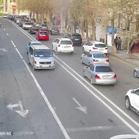 Bakının bir sıra yollarında tıxac var - SİYAHI