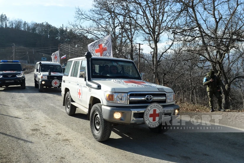 BQXK-nin 3 avtomobilinin Laçın istiqamətindən Xankəndinə keçidinə şərait yaradılıb