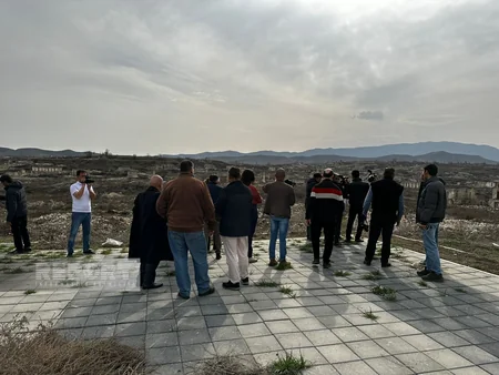 Foreign journalists visit Fuzuli and mosque in Mardinli