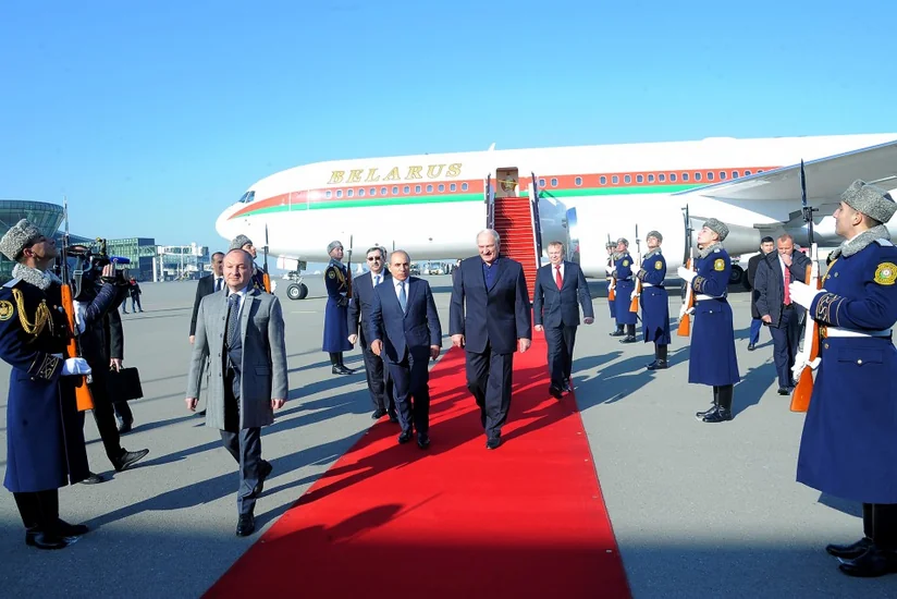President of Belarus arrives in Azerbaijan - UPDATED