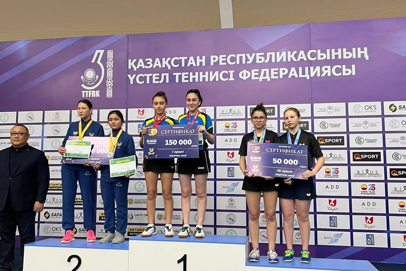 Azərbaycanın stolüstü tennisçiləri Qazaxıstanda qızıl medal qazanıblar