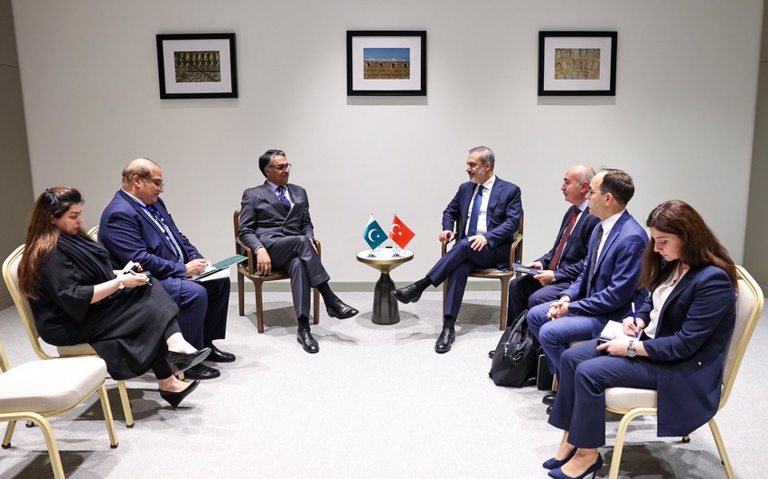 Turkish, Pakistani FMs meet in Shusha