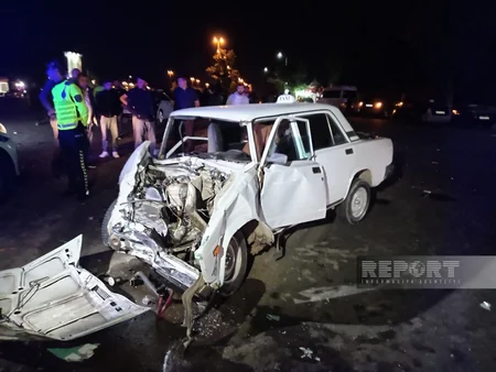 Gəncədə yol qəzası olub, ölən və xəsarət alan var  - VİDEO