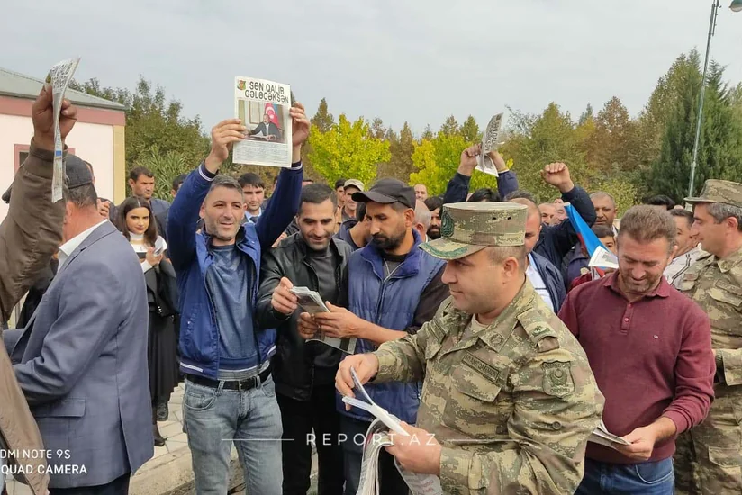 Xocavənd sakinləri Qələbə sevincini yaşayır